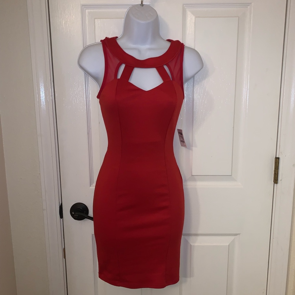 🌹New Charlotte Russe red bodycon dress